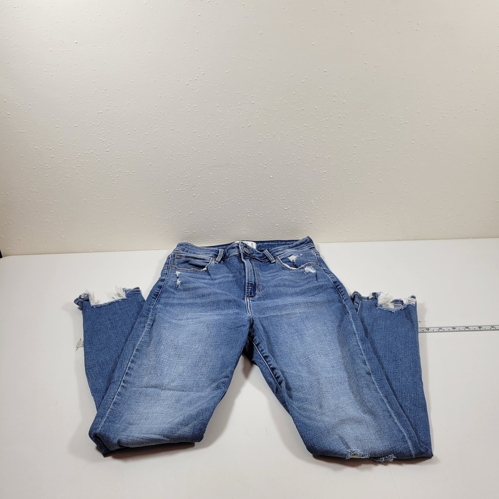 Abercrombie & Fitch Jean Women 29/8L Blue Excellent Curve Love Super Skinny Dist